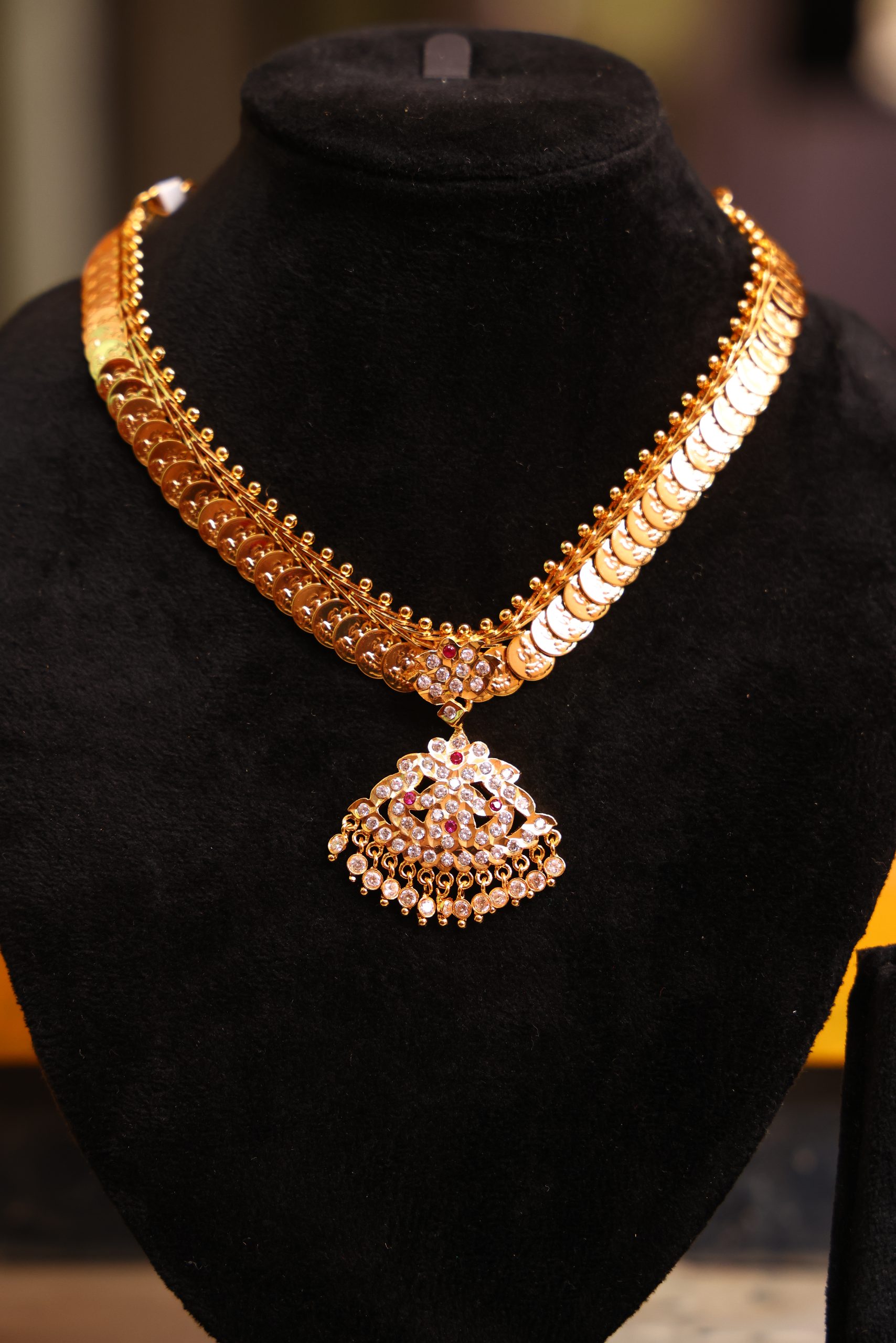 Lakshmi Coin Pendant Necklace